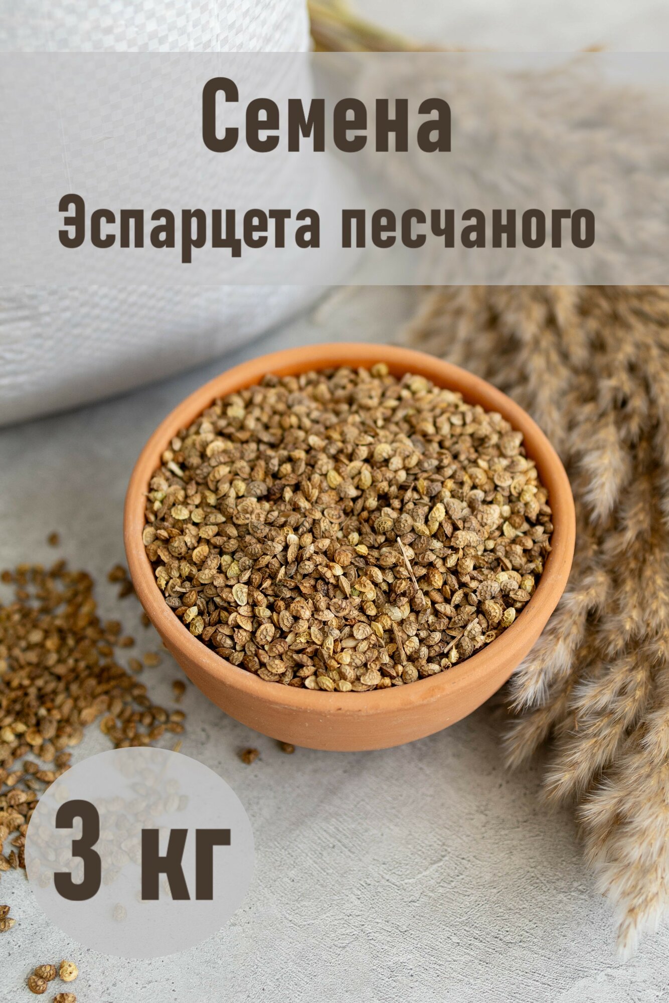 Эспарцет песчаный «Русич» — семена урожая 2025 года, 2-ой репродукции, 3 кг