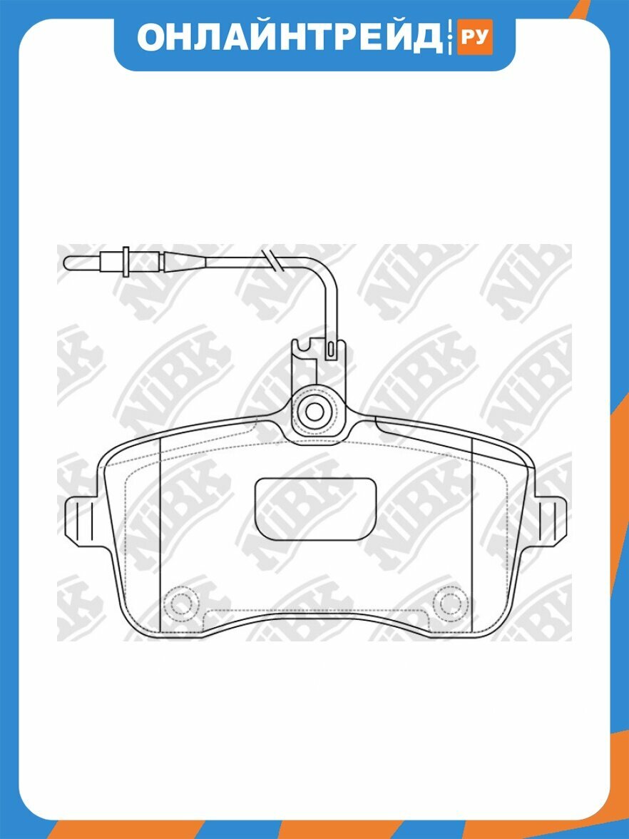 Колодки тормозные дисковые Nibk PN0469W, 4 шт