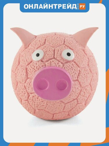 Изображение товара Игрушка для собак Triol из латекса "Свинка-мяч", d85мм