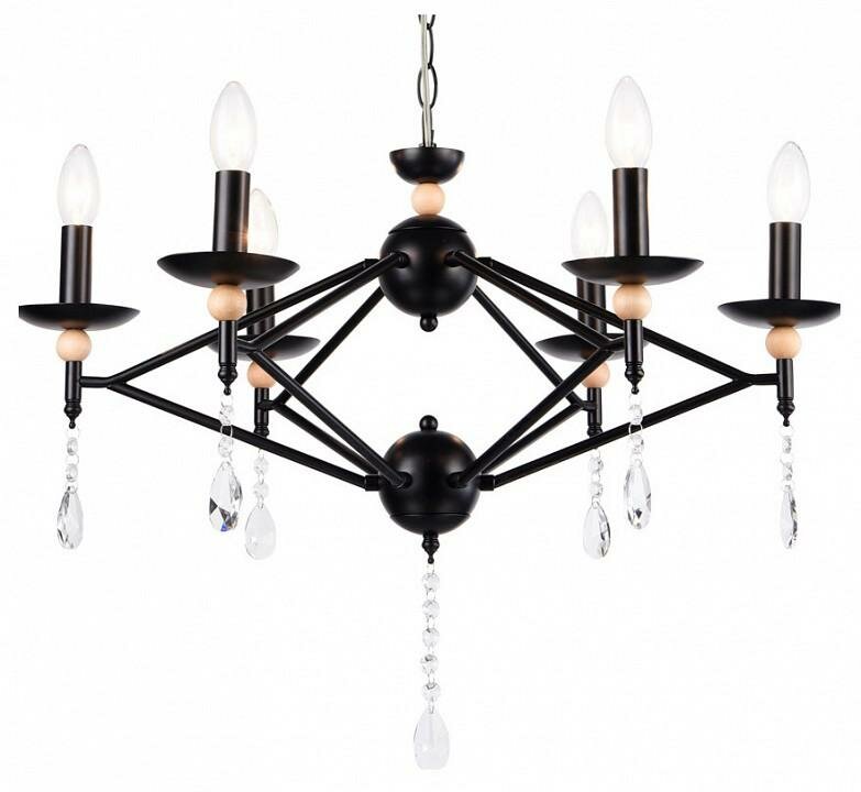 Люстра Ambrella Light TR TR9597 цвет плафона подвески Прозрачный, цвет арматуры Коричневый, Черный