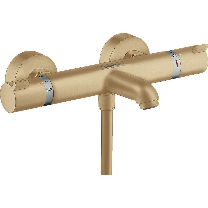 Смеситель для ванны Hansgrohe Ecostat Comfort 13114140 шлифованная бронза, с термостатом, латунь