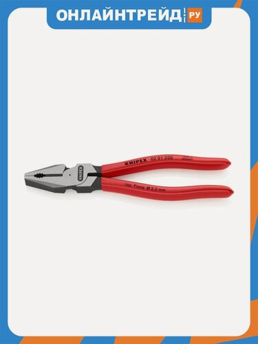 Изображение товара Пассатижи Knipex 0201200, высокой мощности, черненые, черного цвета 200 mm