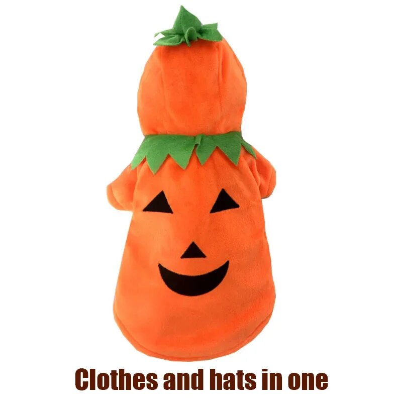 Флисовая толстовка для собаки тыква, Halloween