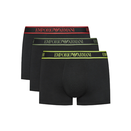 фото Трусы emporio armani базовая, комплект из 3 шт., размер 52, черный