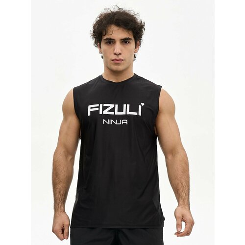 фото Майка спортивная fizuli, 1 шт., размер xxl, черный/белый
