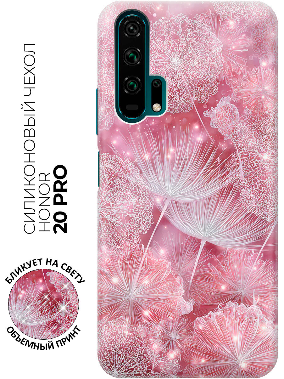 Силиконовый чехол на Honor 20 Pro с принтом "Волшебные семена одуванчика"