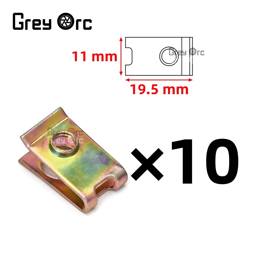 Для Suzuki GSX-1300R GSX-S1000 GSX-8S GSX-8R V-strom 250 650 800 1050 аксессуары 10 PCS (Iron Sheet)