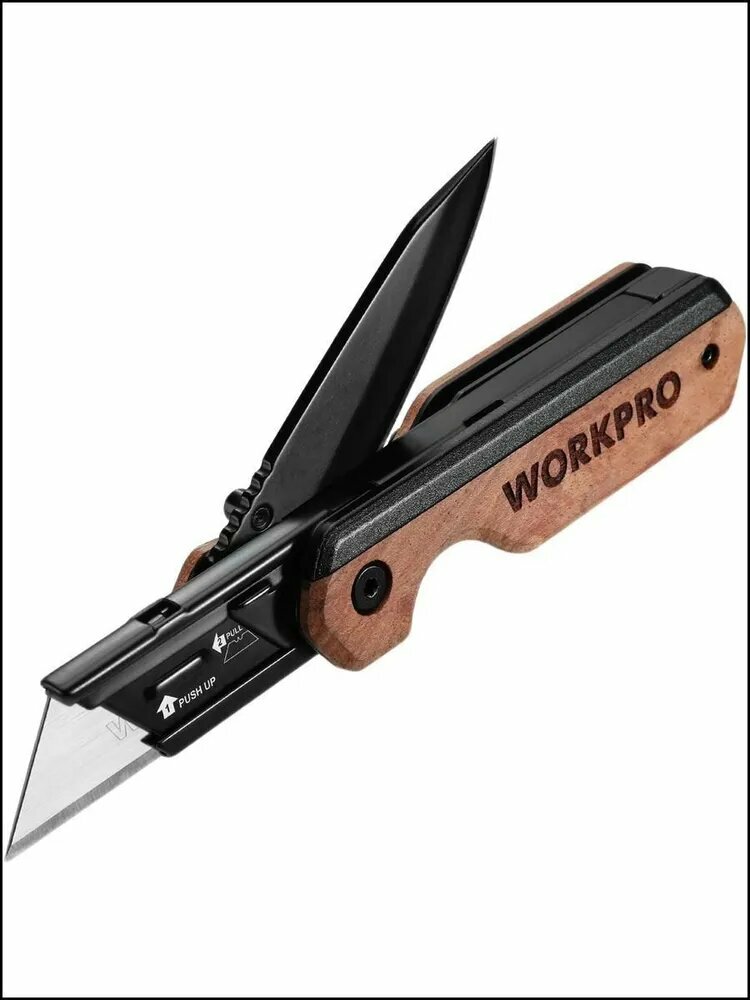 Эксклюзивный мультитул WORKPRO 2 в 1 с лезвиями 5 и 7 см для туризма