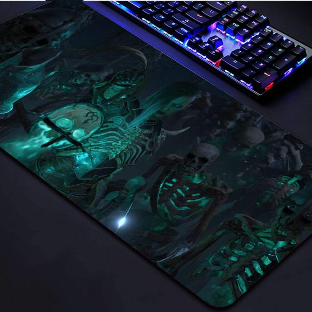 Diablo 4 большой коврик для мыши 40*90 см, офисная игровая клавиатура для ноутбука, резиновый нескользящий настольный