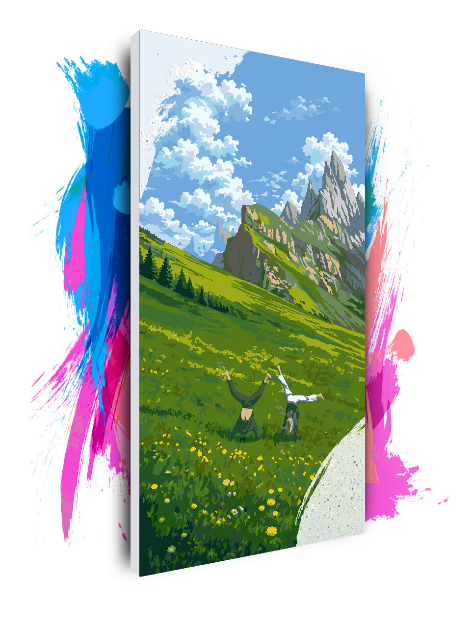 Картина по номерам на холсте Mountains freedom, 60 х 120 см