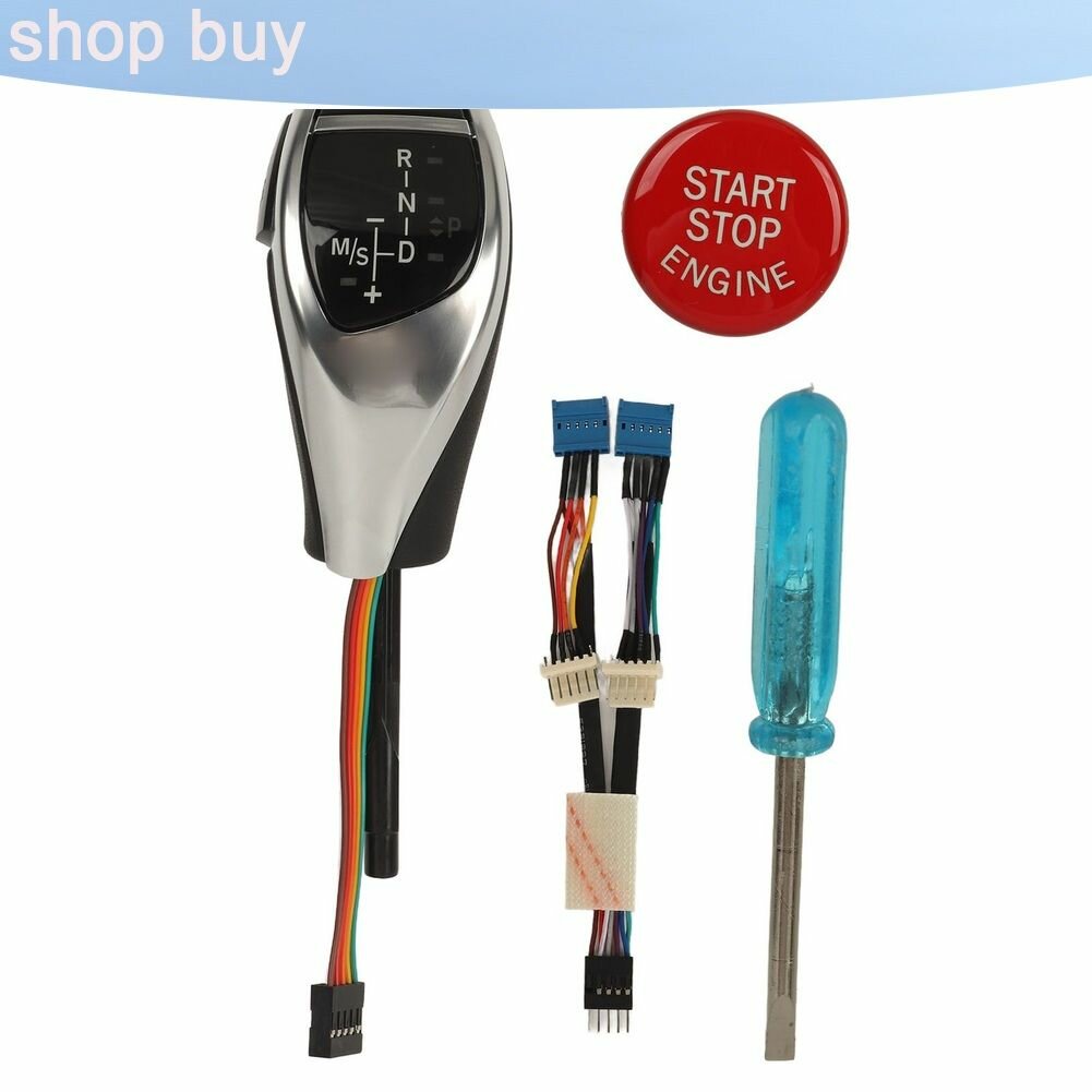 Рычаг КПП LED, накидной тип, кнопка старта, для X3 E83 20042010, электросеребро