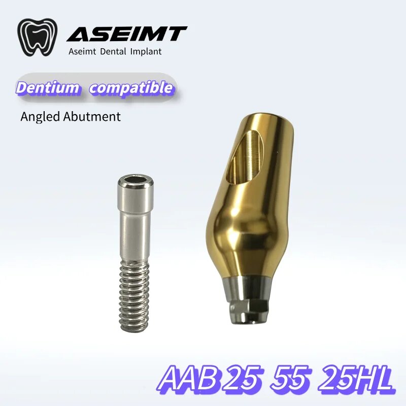 Зубной абатмент ASEIMT для Dentium с двойным шестигранным соединением Grade 5 AAB 25 55 25HL