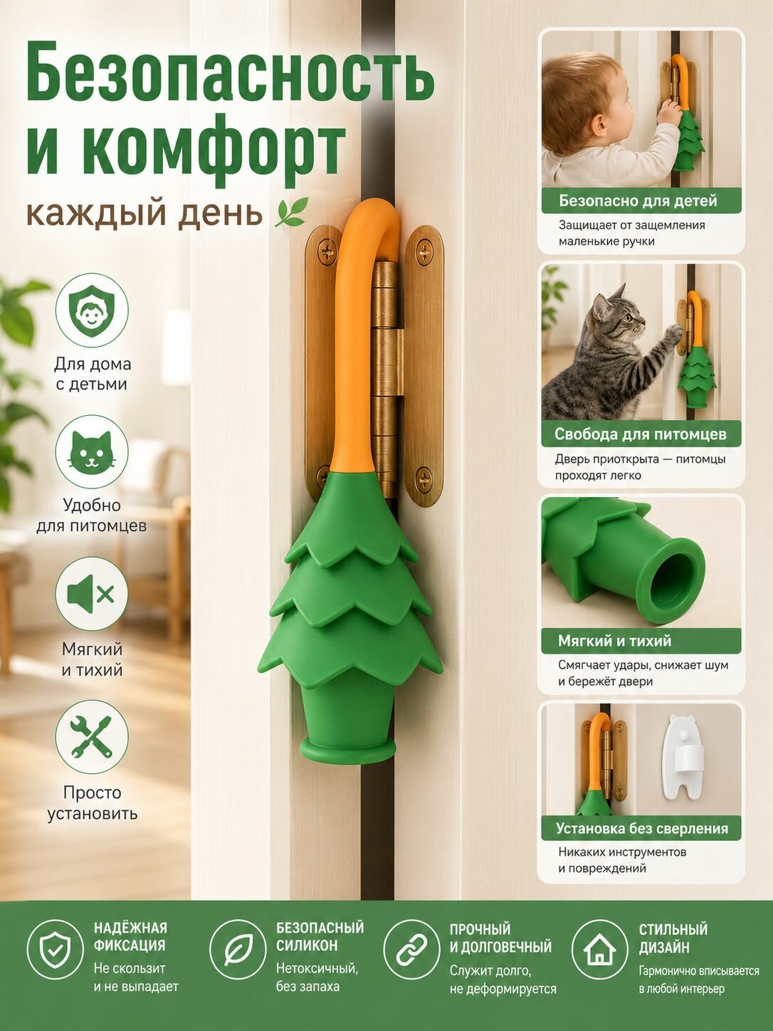 Ограничитель для кошачьей двери