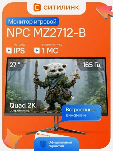 Изображение товара 27 Монитор NPC MZ2712-B 27 IPS 165 Гц 2xHDMI 1xDP