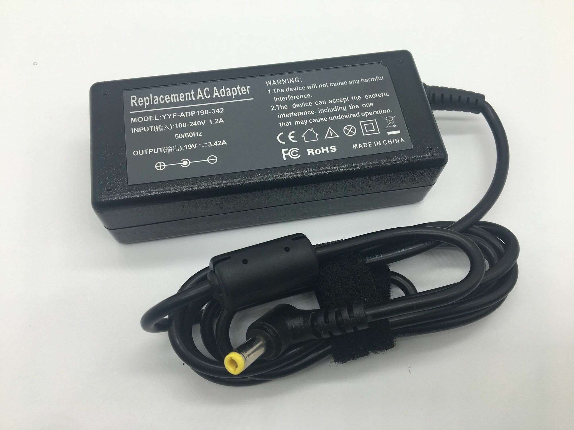 Сетевой блок питания для ноутбука Toshiba 19V 3.42A (5.5x2.5)