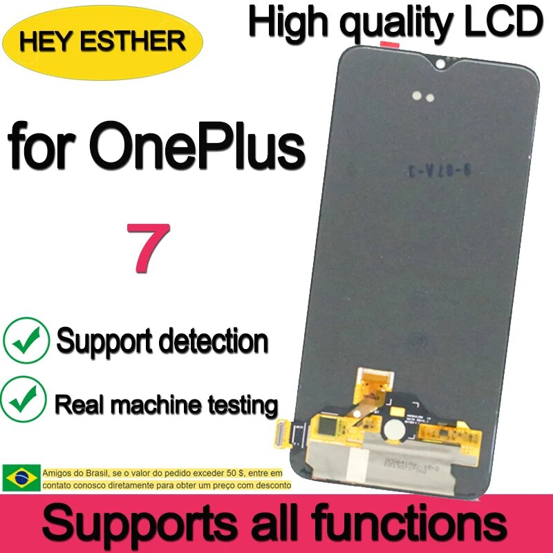 AMOLED 6,41 'Замена для OnePlus 7 ЖК-дисплей сенсорный экран GM1901, GM1900, GM1905, GM1903