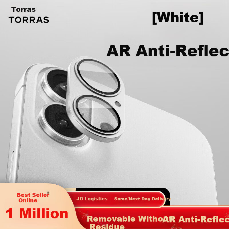 Torras AR-противоотражающая полная защита линзы для iPhone 17 алюминиевый сплав устойчивость к царапинам прозрачная
