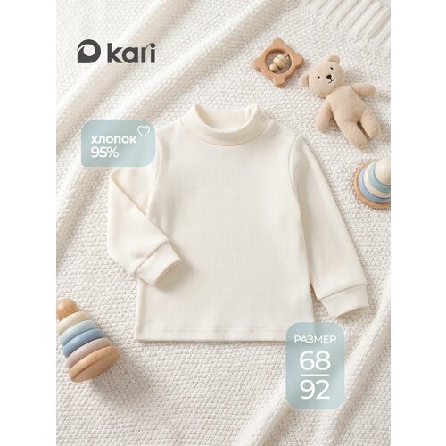 фото Водолазка kari baby осень-зима 2026, размер 18-24m, молочный