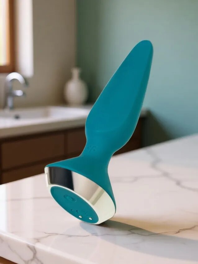 Анальная втулка Satisfyer, 12 режимов, с управлением через приложение ,10 см