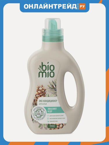 Изображение товара Кондиционер-ополаскиватель для белья Biomio BIO-SOFT эвкалип-кедр, 800 мл