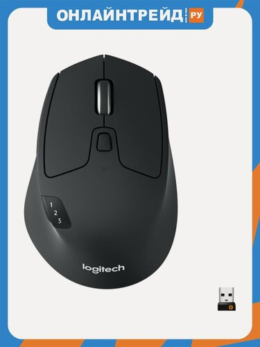 Изображение товара Мышь беспроводная Logitech M720 Triathlon Black (910-004794)