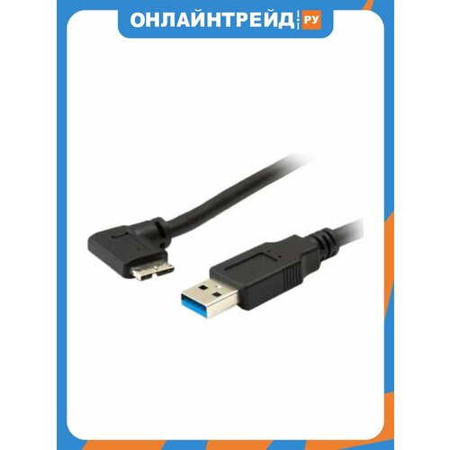 фото Кабель ks-is usb3.0 ks-465ar-0.3 usb-a(m)-usb micro b(m) угловой правый 30см.