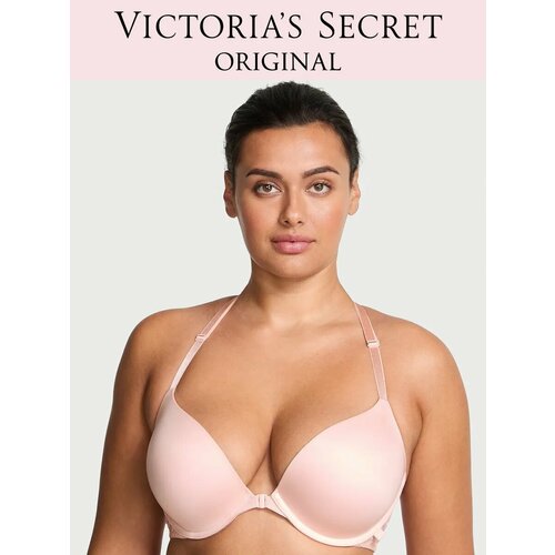 фото Бюстгальтер victoria's secret sexy tee smooth lacie push-up bra, 1 шт., размер 34b, светло-розовый