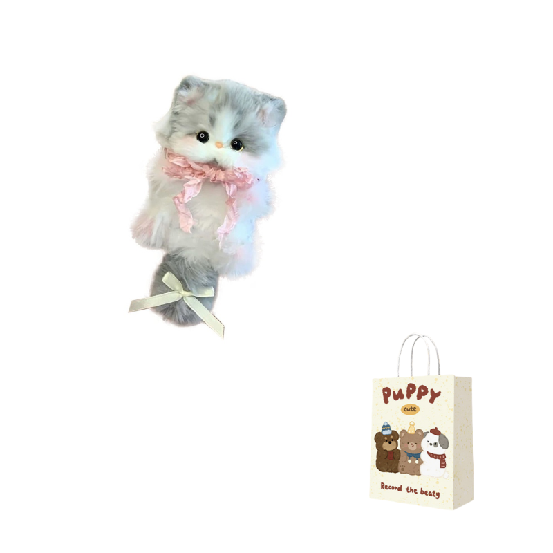 Игрушка унисекс HUHUXIONG, [DIY]Gray White Kitten