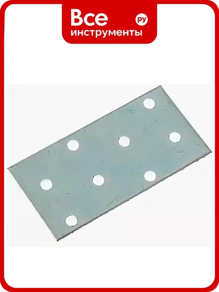 Пластина соединительная оцинкованная, 80x40x2,0 мм, накл. Zitar 124447