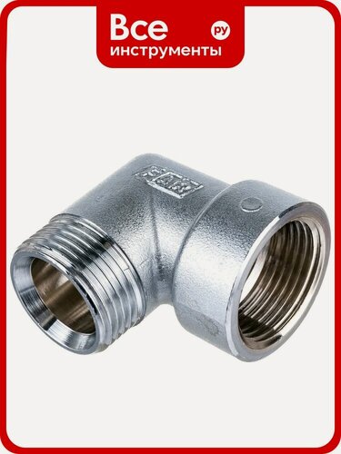 Изображение товара Угловой переходник FAR 3/4" ВР-НР FC 5815 34 профессиональный латунный переходник с внутренней наружной резьбой