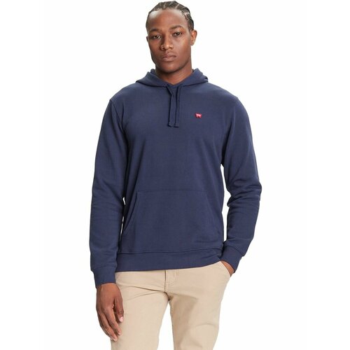 фото Толстовка wrangler men sign off hoodie, размер xl, , синий