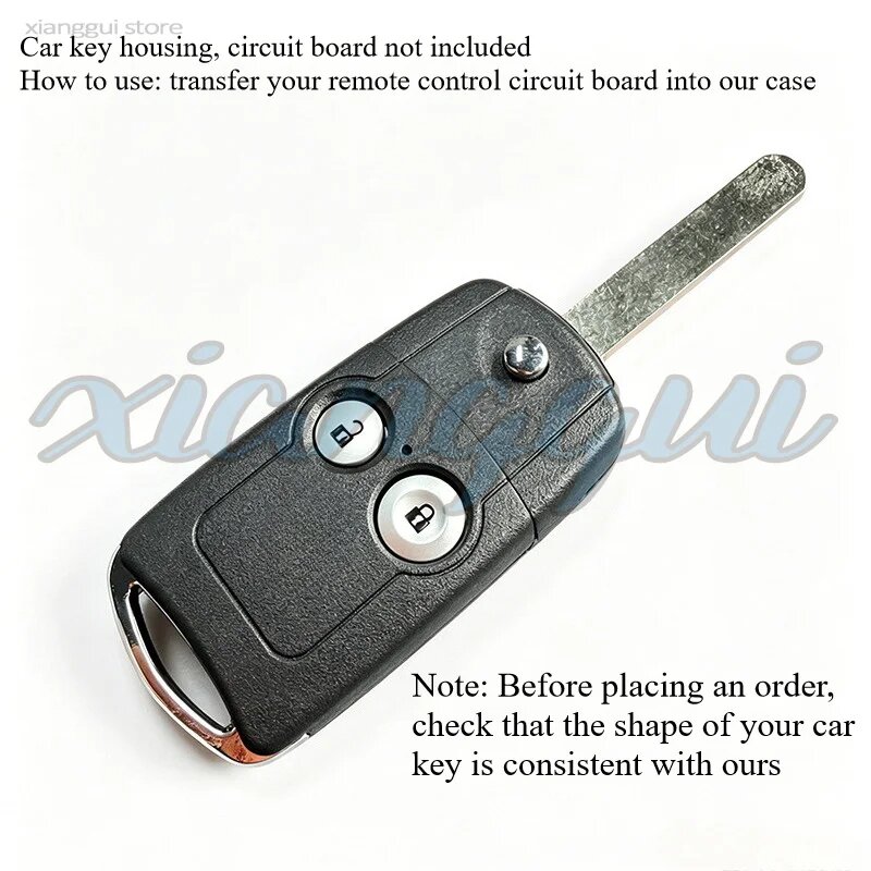 Корпус ключа с 2, 3, 4 кнопками, замена корпуса ключа, чехол, плата PCB для Honda 2BT -key shell