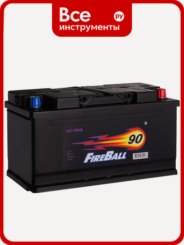 Изображение товара Аккумулятор Fireball 6ст. 90NR 590120020 кальциевый тип, необслуживаемый, обратная полярность, подходит для легковых