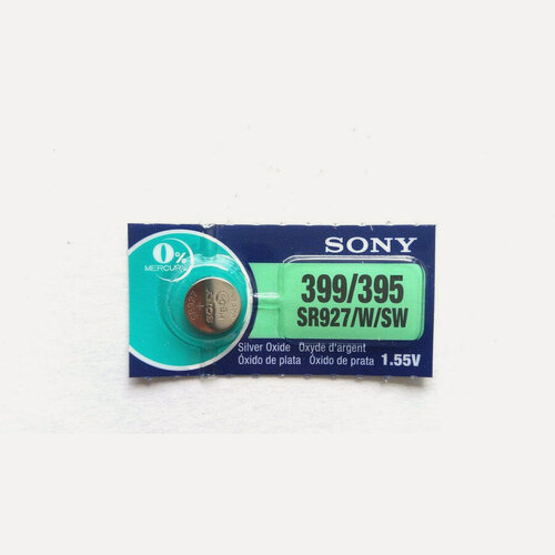 Изображение товара Батарейка SONY SR927W/SW 399/395 (0%Hg) Отрывной блок 1 шт.