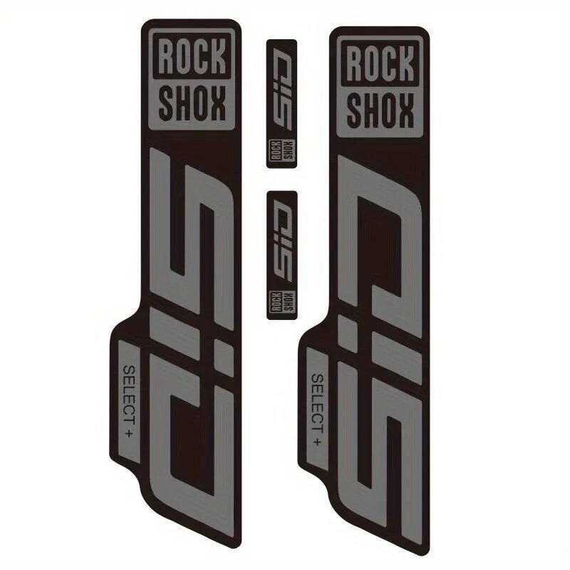 Наклейки RockShox SID Select для вилки велосипеда Черный, greyblack