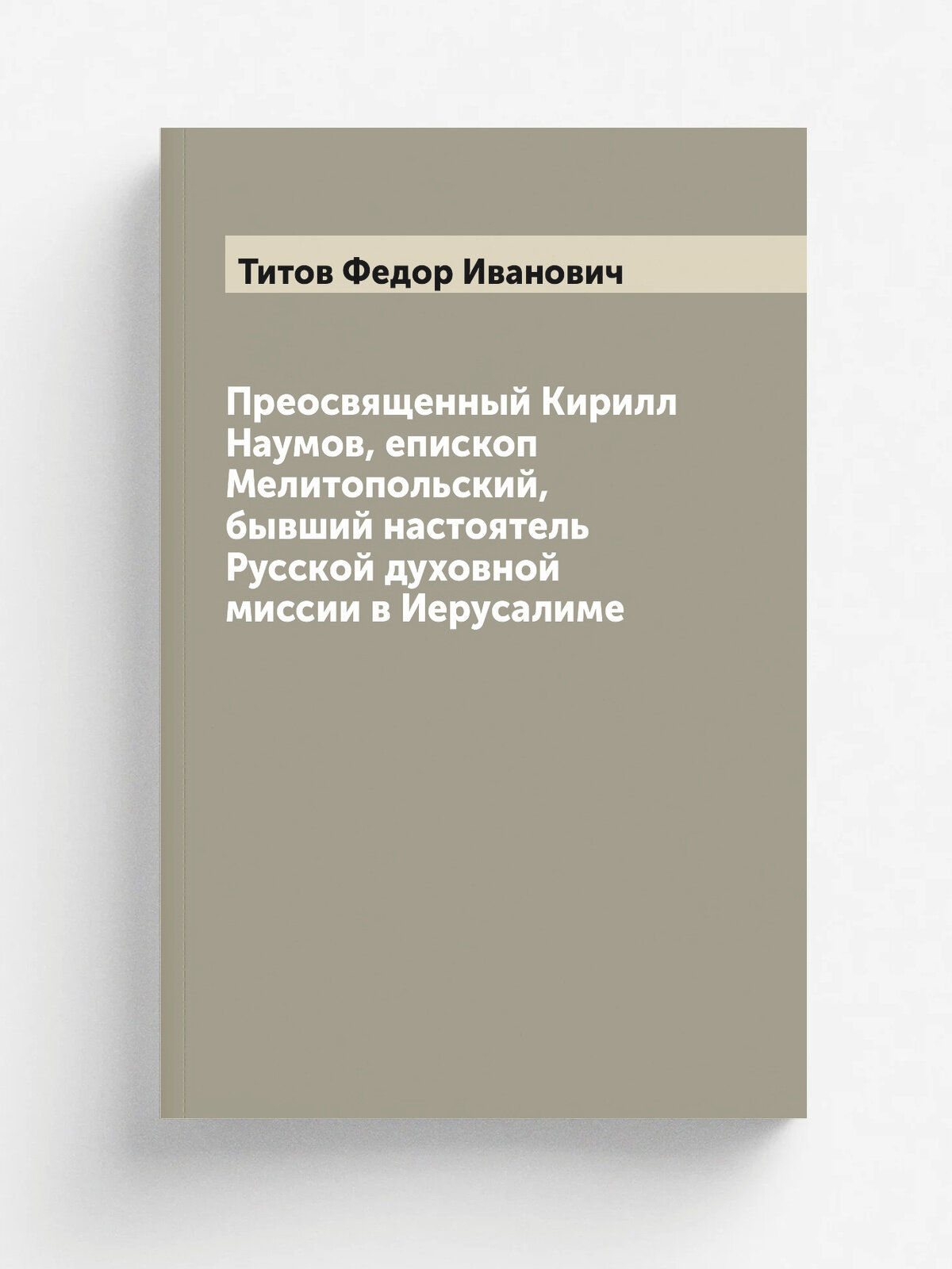 Преосвященный Кирилл Наумов, епископ Мелитопольский, бывший настоятель Русской духовной миссии в Иерусалиме