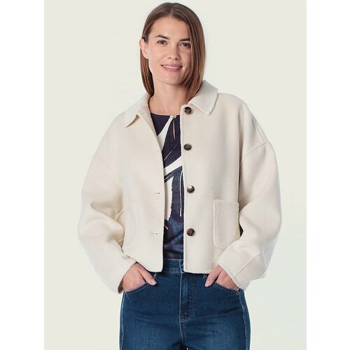 фото Куртка кожаная gerry weber весна-лето 2026, размер 44, бежевый