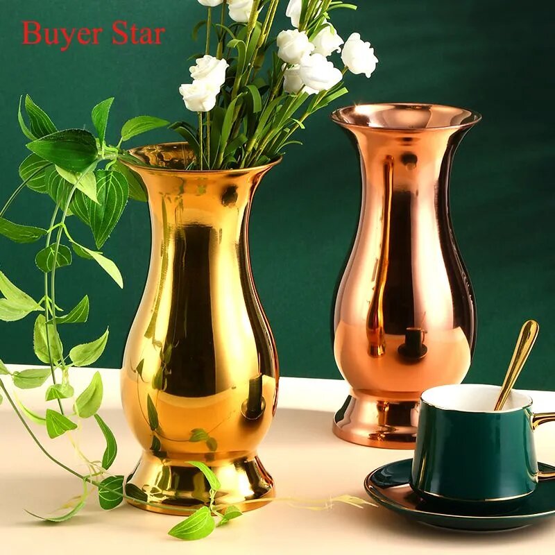 BUYER STAR Ваза, 22.5 см , нержавеющая сталь, 1 шт