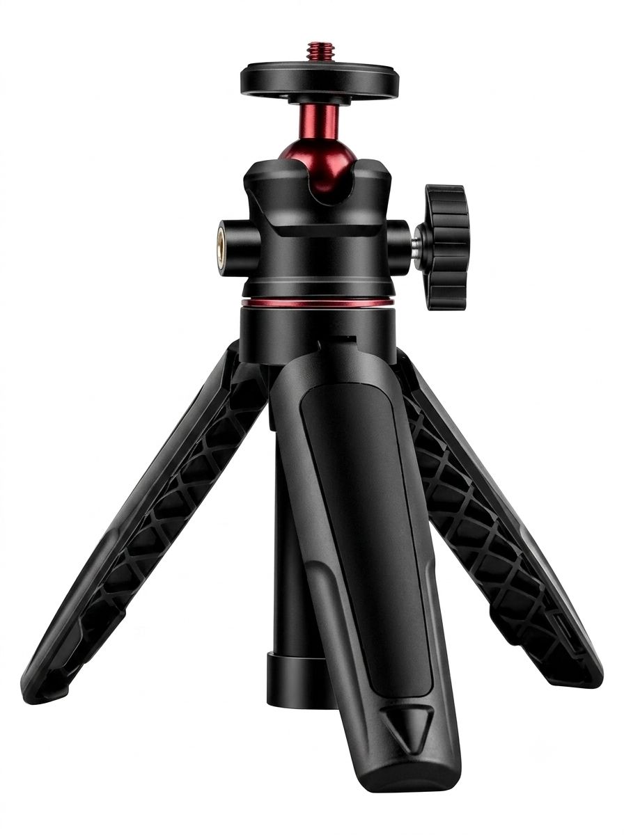 Компактный штатив для камеры и смартфона с шаровой головкой 360 градусов и винтом 1/4 дюйма, вес 400 г