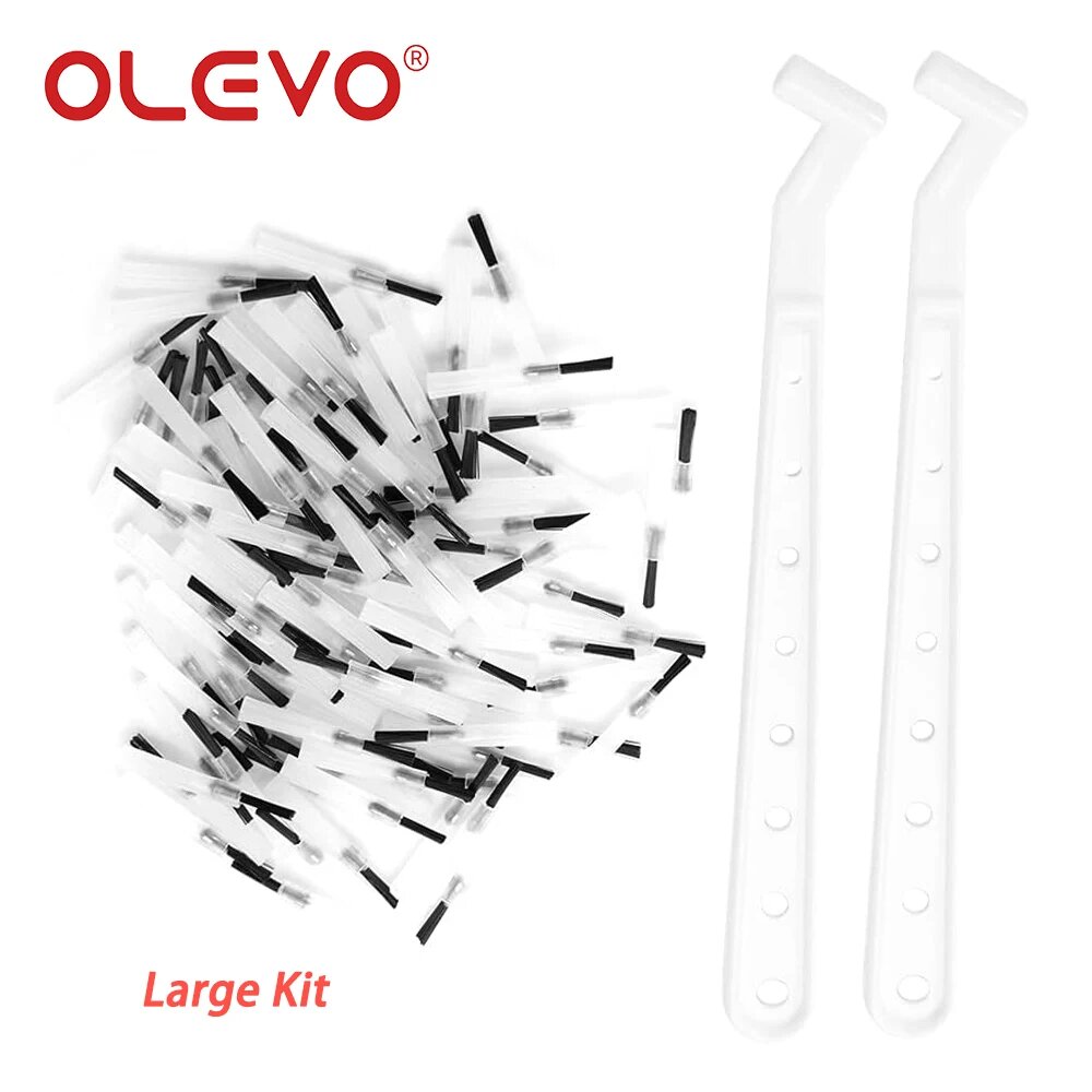 OLEVO Одноразовые композитные щетки для отбеливания зубов Large Kit