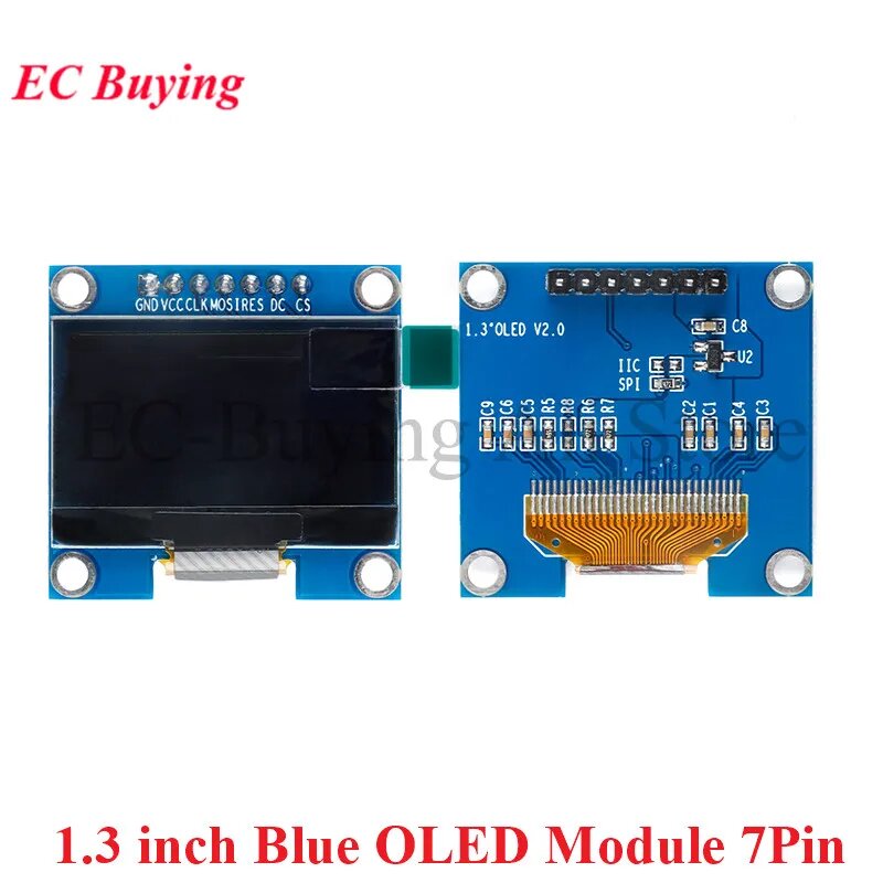 1.3" Blue OLED Module 7Pin
