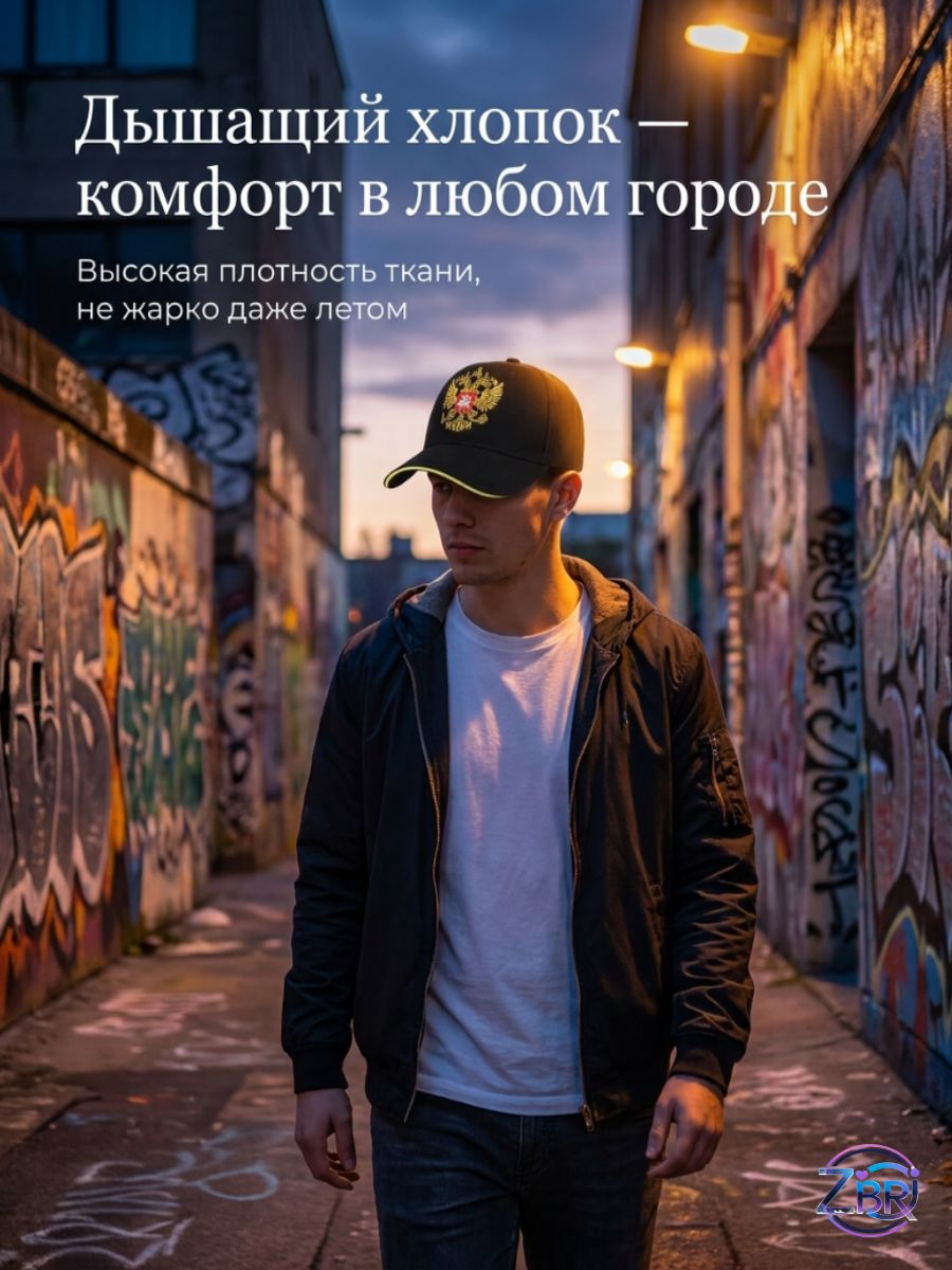 Бейсболка  для мальчиков и мужчин, размер OneSize, black — фото 1