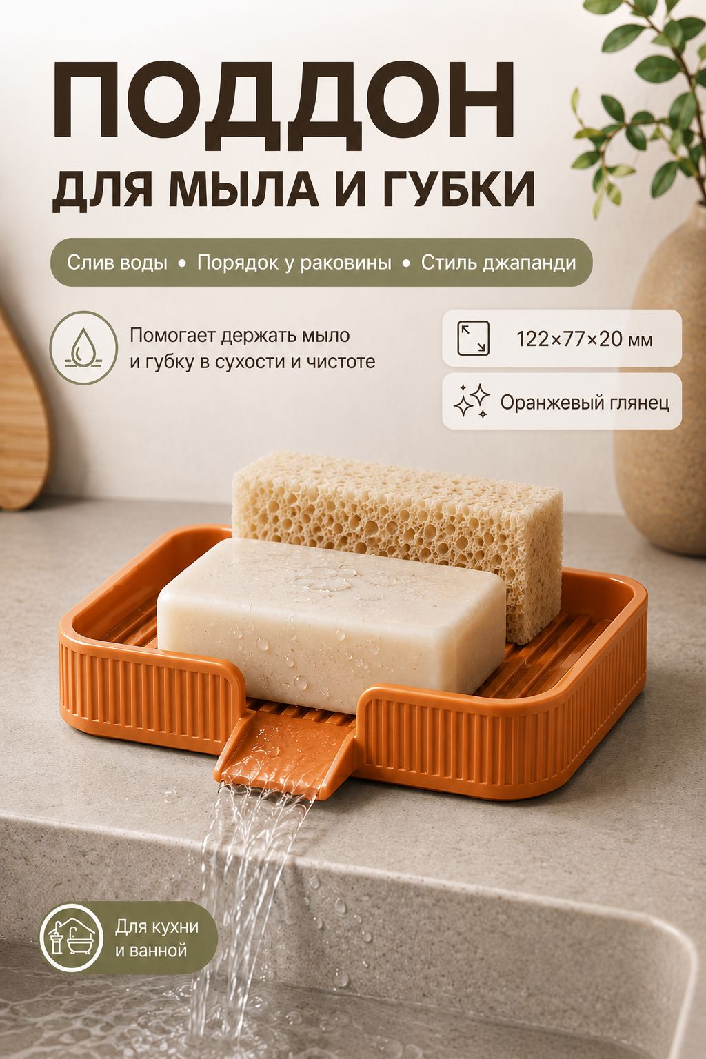 Поддон для мыла и губки