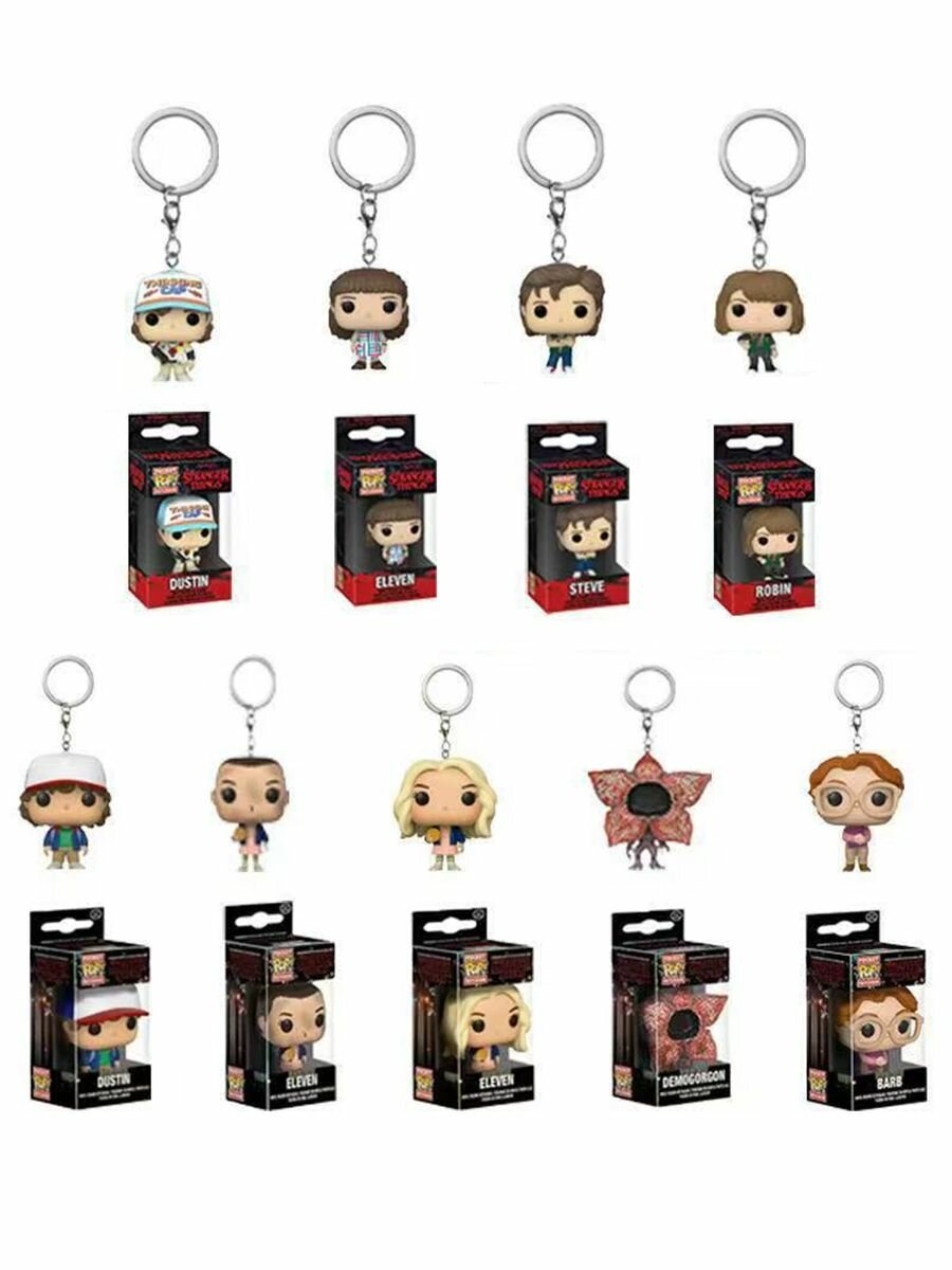 Брелок Stranger Things Одиннадцать Дастин Демогоргон игрушка брелок-фигурка