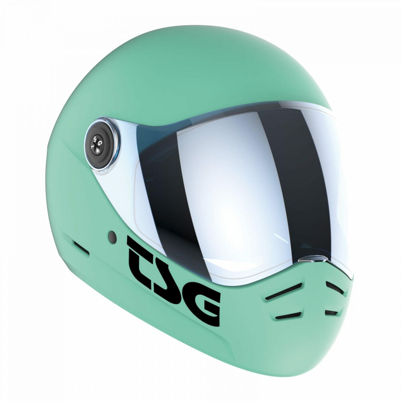DECATHLON шлем защитный tsg pass 2.0 solid color, satin mint blue, размер s