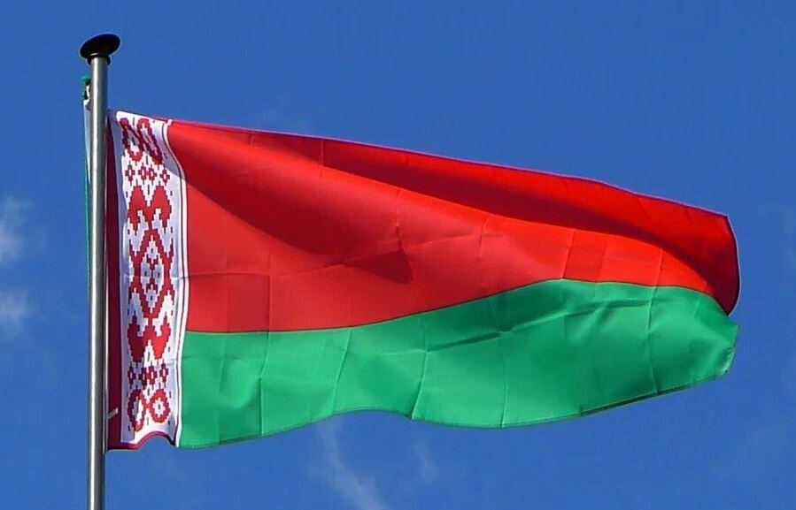 Флаг Белоруссии большой, 145х90см, флаг Республики Беларусь, Да здравствует Беларусь!