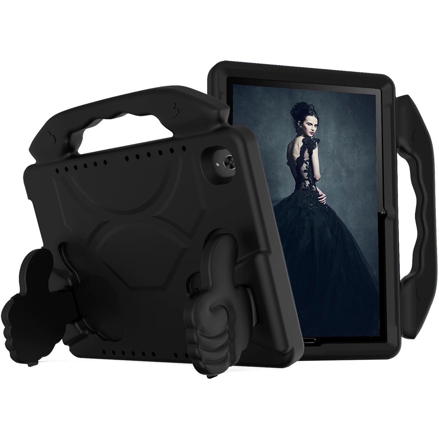 Универсальный чехол для планшетов Huawei M5/M6/MatePad SE 8.4/10.4/10.8 дюймов с подставкой и закаленным стеклом