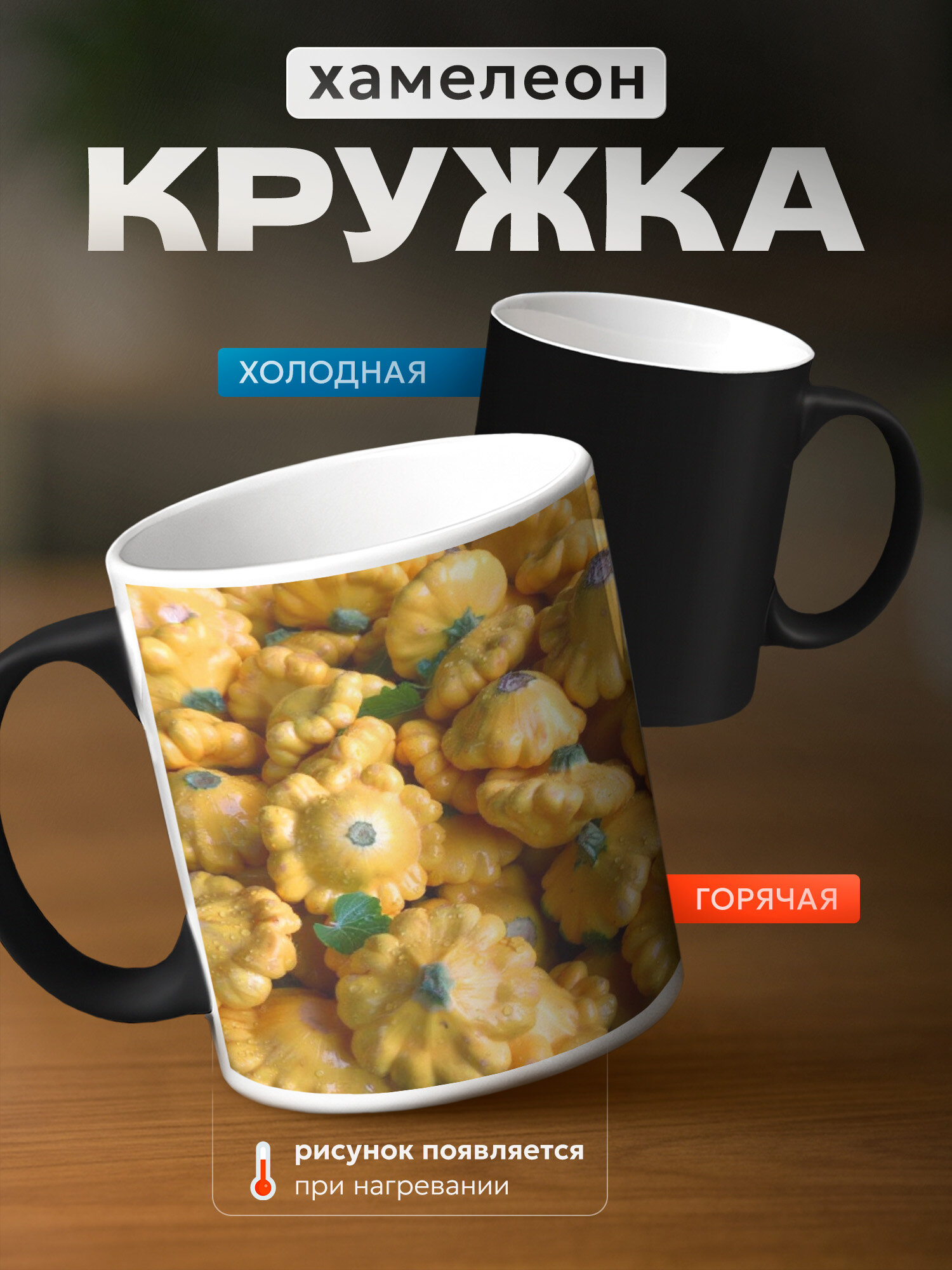 Кружка хамелеон патиссоны