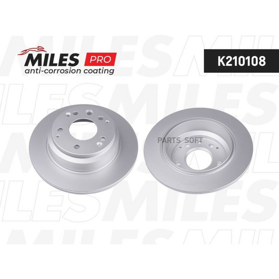 MILES K210108 Диск тормозной HONDA LEGEND 88-/SHUTTLE 94-04 задний D=282мм. ()