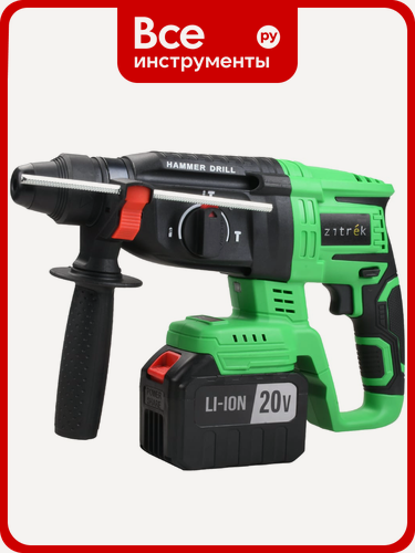 Изображение товара Перфоратор аккумуляторный бесщеточный Zitrek Destroyer Pro (20В, Li-ion 2x6.0Ач, з/у, кейс)